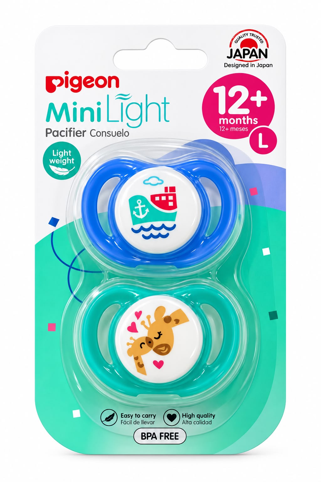 Chupeta mini light 12 + Pegeon
