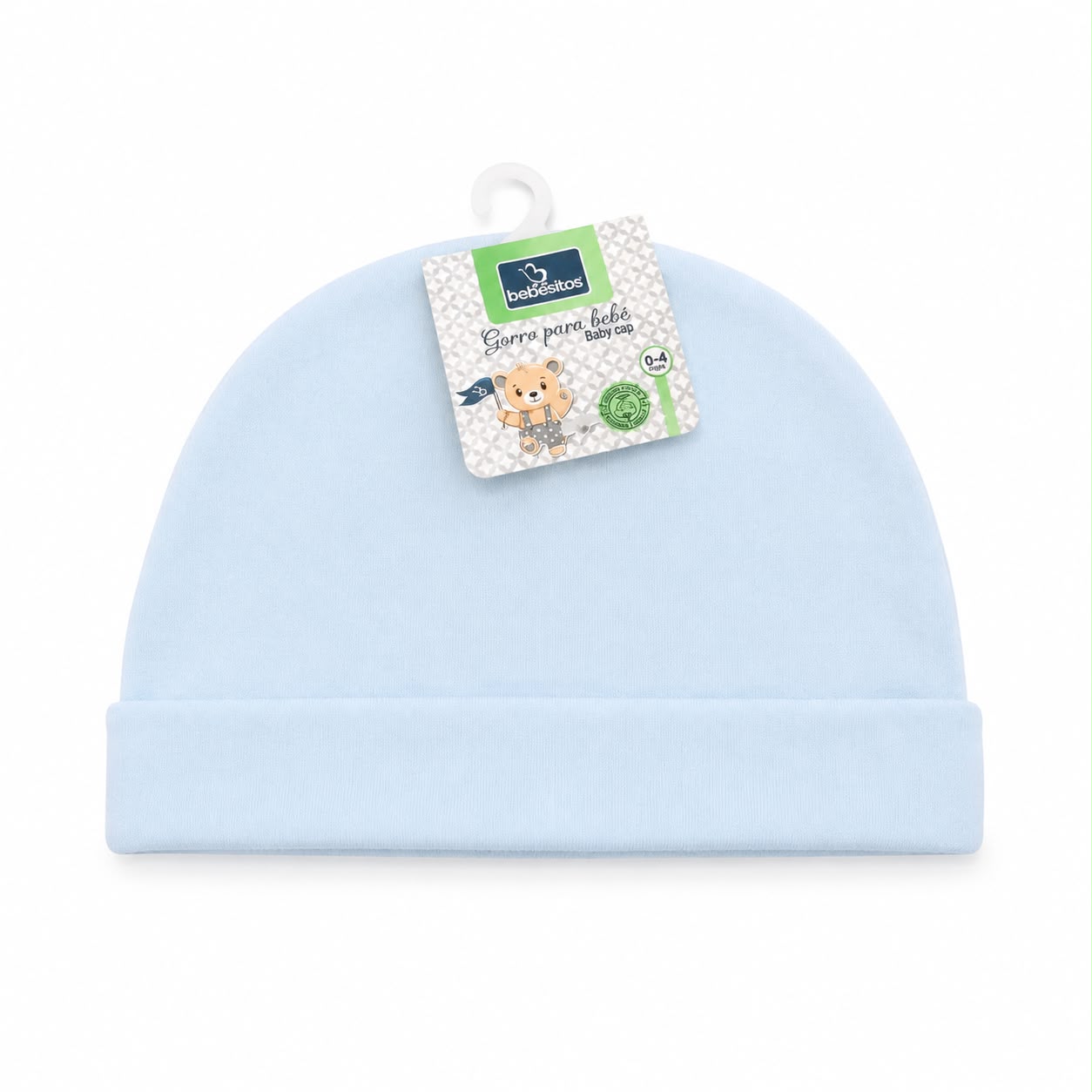 Gorro celeste para bebé  (Bebesitos)