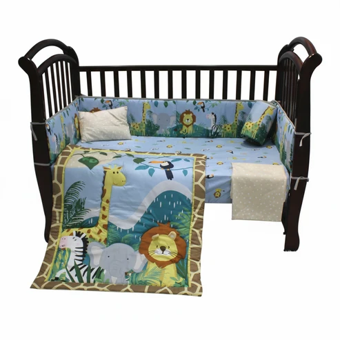 Juego de cuna luxe 5 piezas safari Kobytin