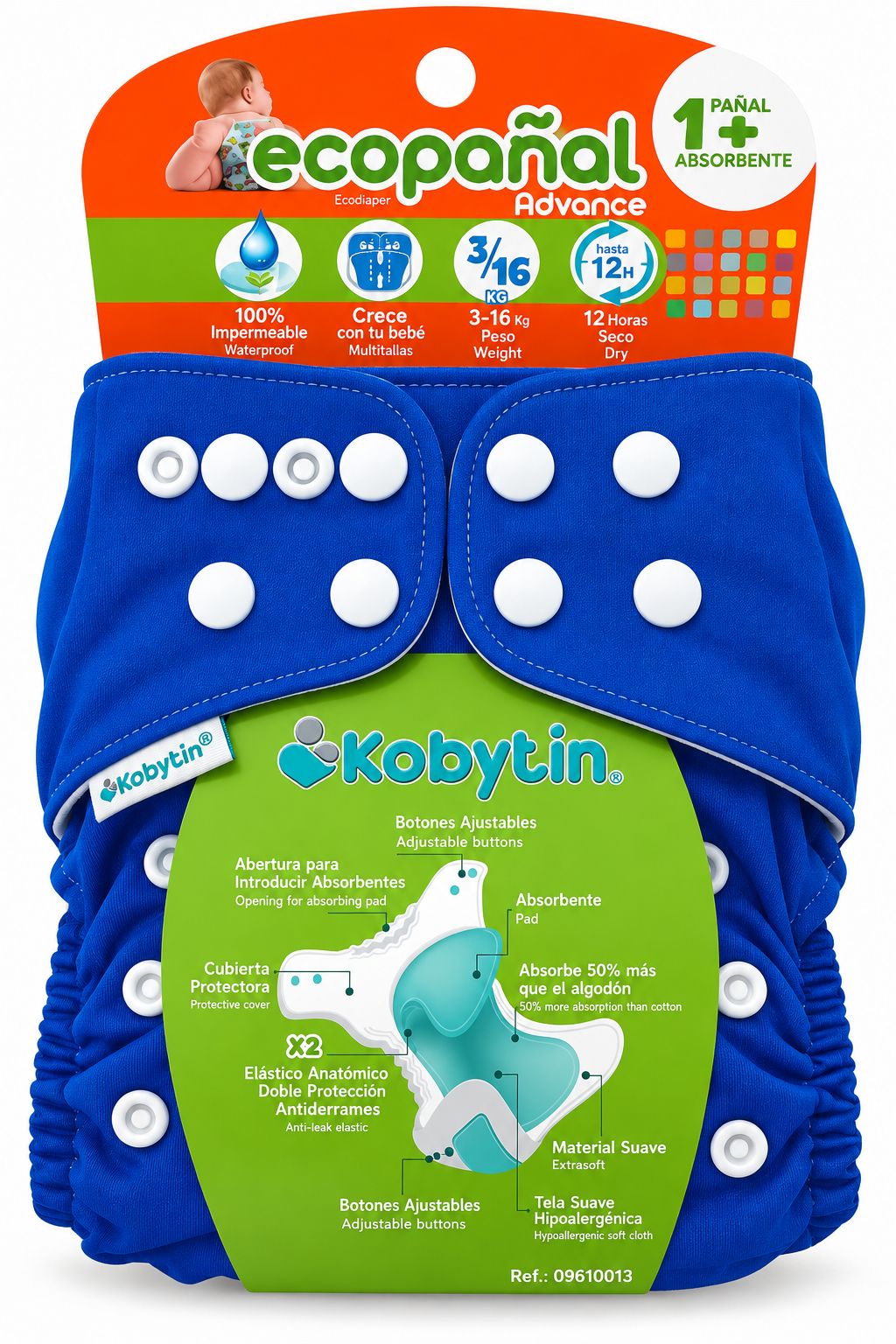 Ecopañal advance azul Kobytin