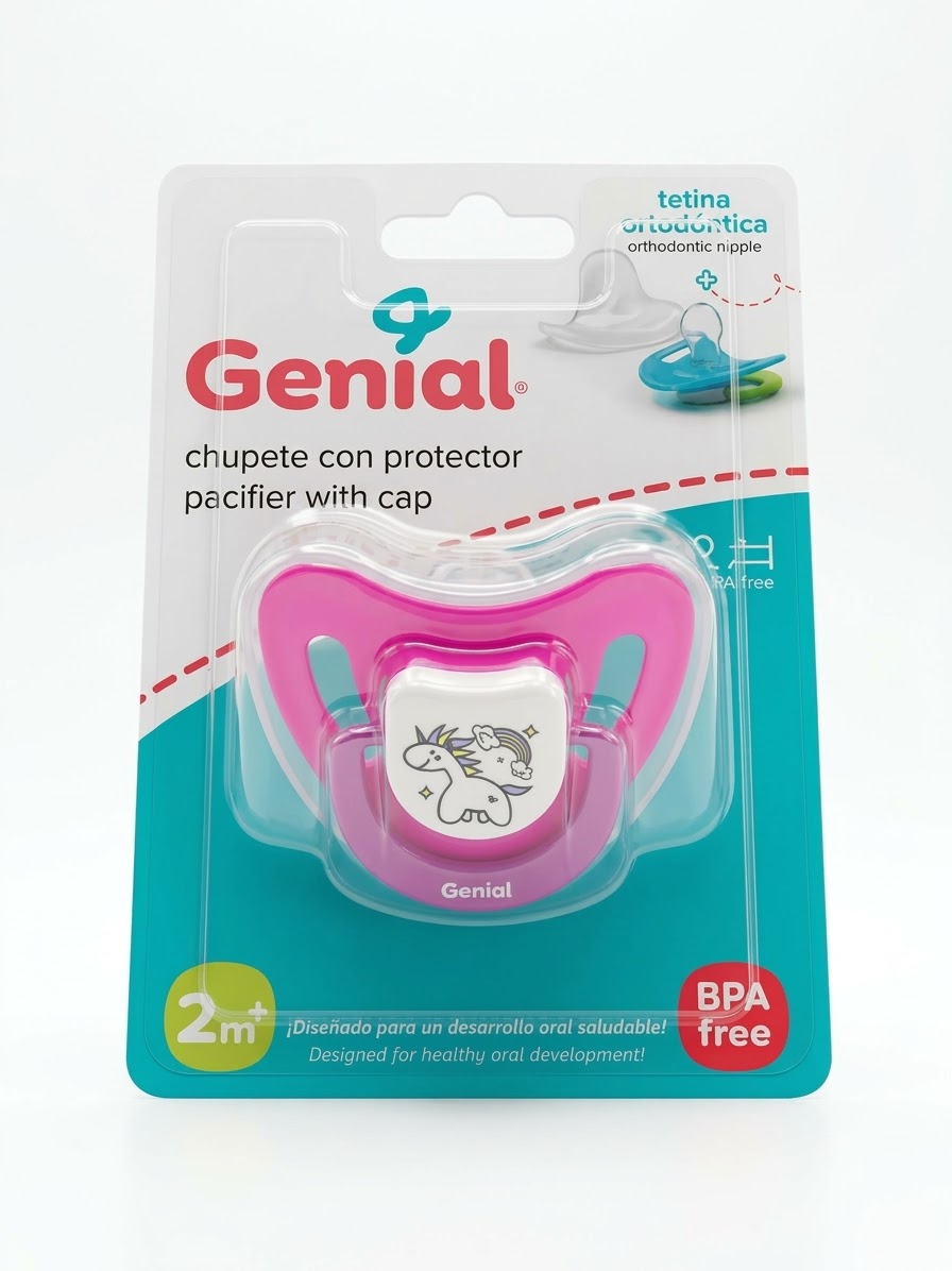 Chupeta  con protector Genial 2m+