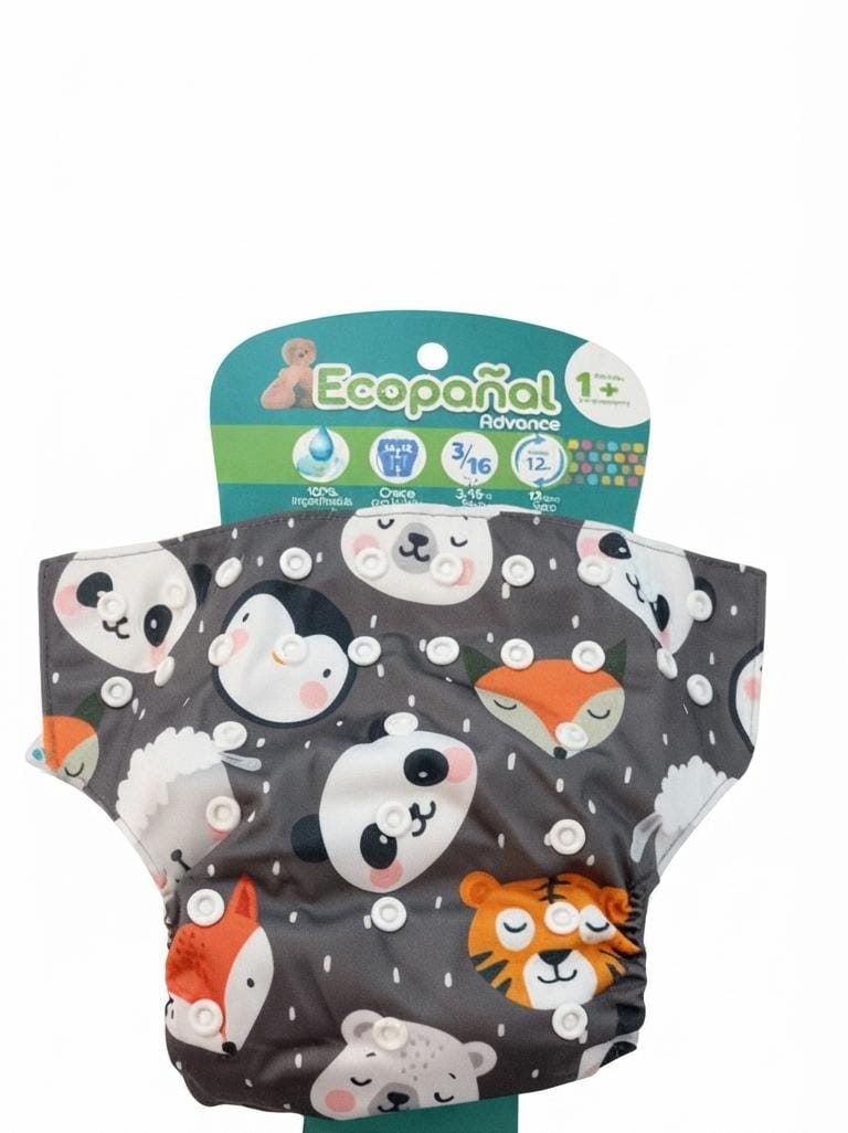 Ecopañal advance animalitos silvestres de colores Kobytin