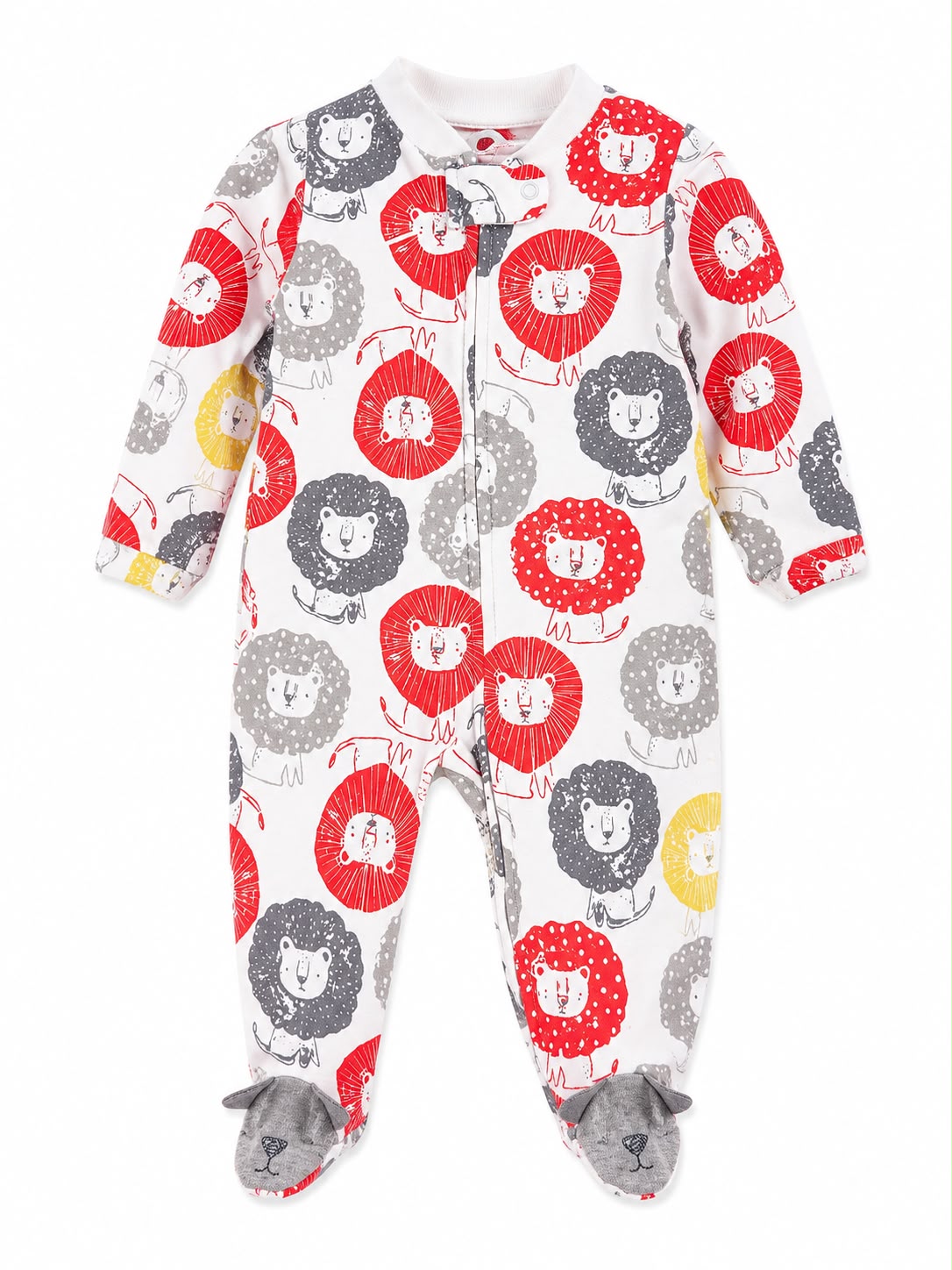 Pijama entera anaranjada de leones Kids land