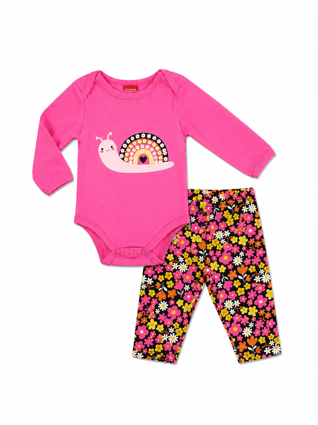 Conjunto caracol y flores Kyly