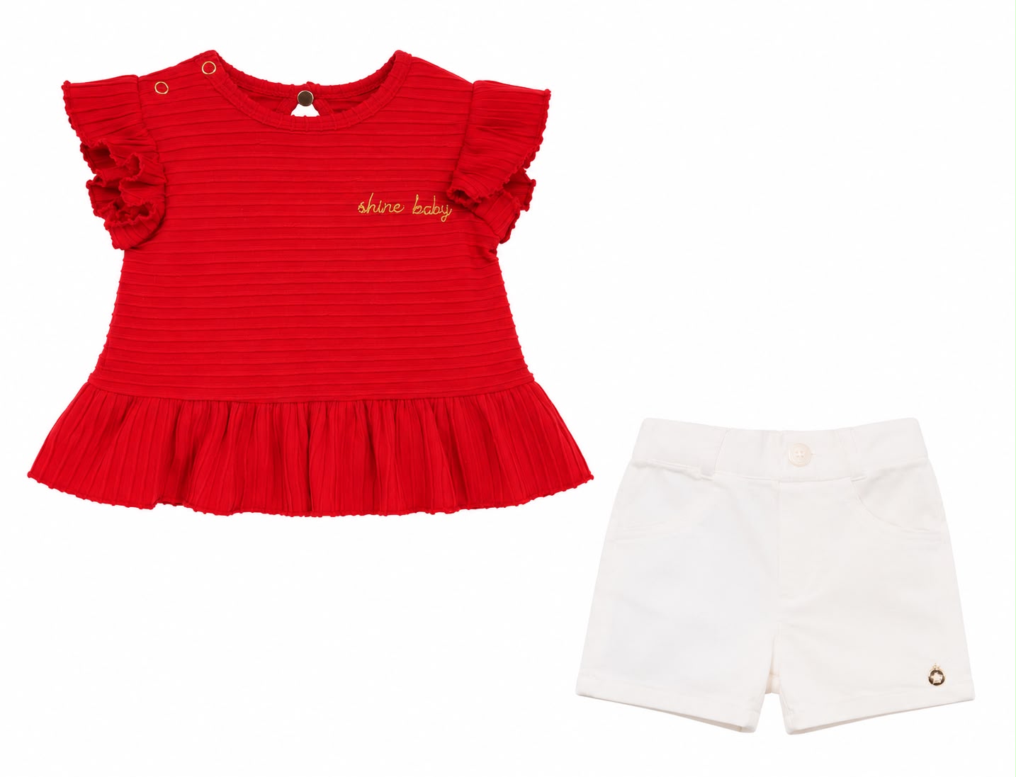 Conjunto rojo con short Alenice