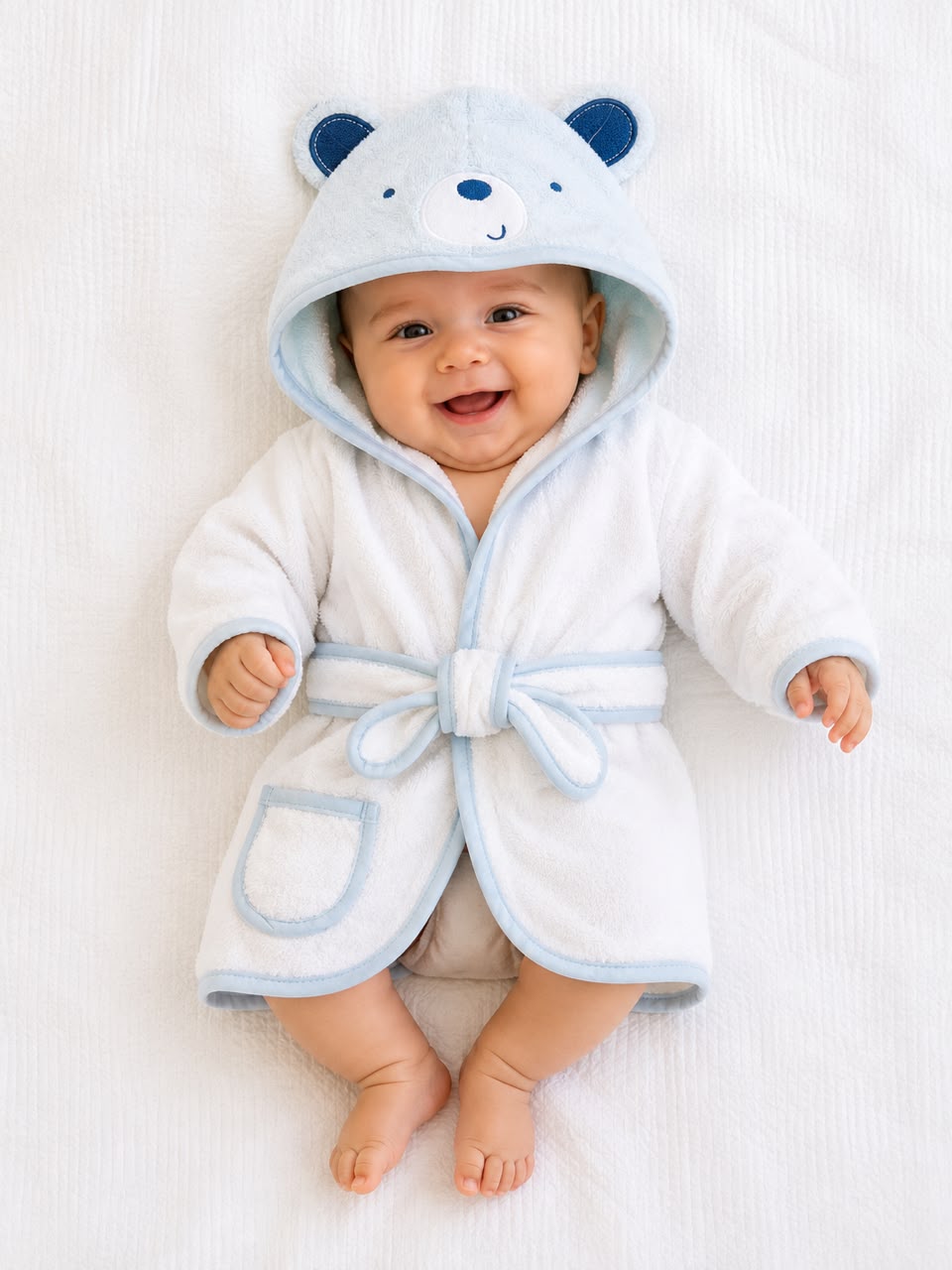 Bata de baño de oso para bebé  Wakids