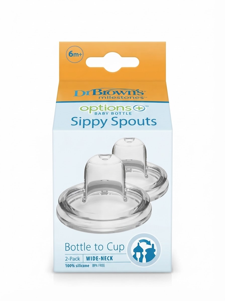 Set de 2 Boquillas  silicón para biberón  Dr Browns