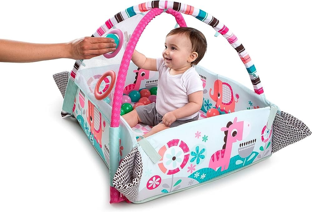 Tapete Gimnasio Bebe Bright Starts Activity 5 En 1 Pelotas Rosa