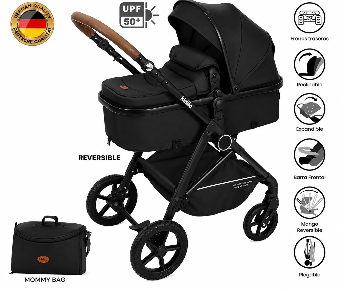 Coche negro Kidilio K08