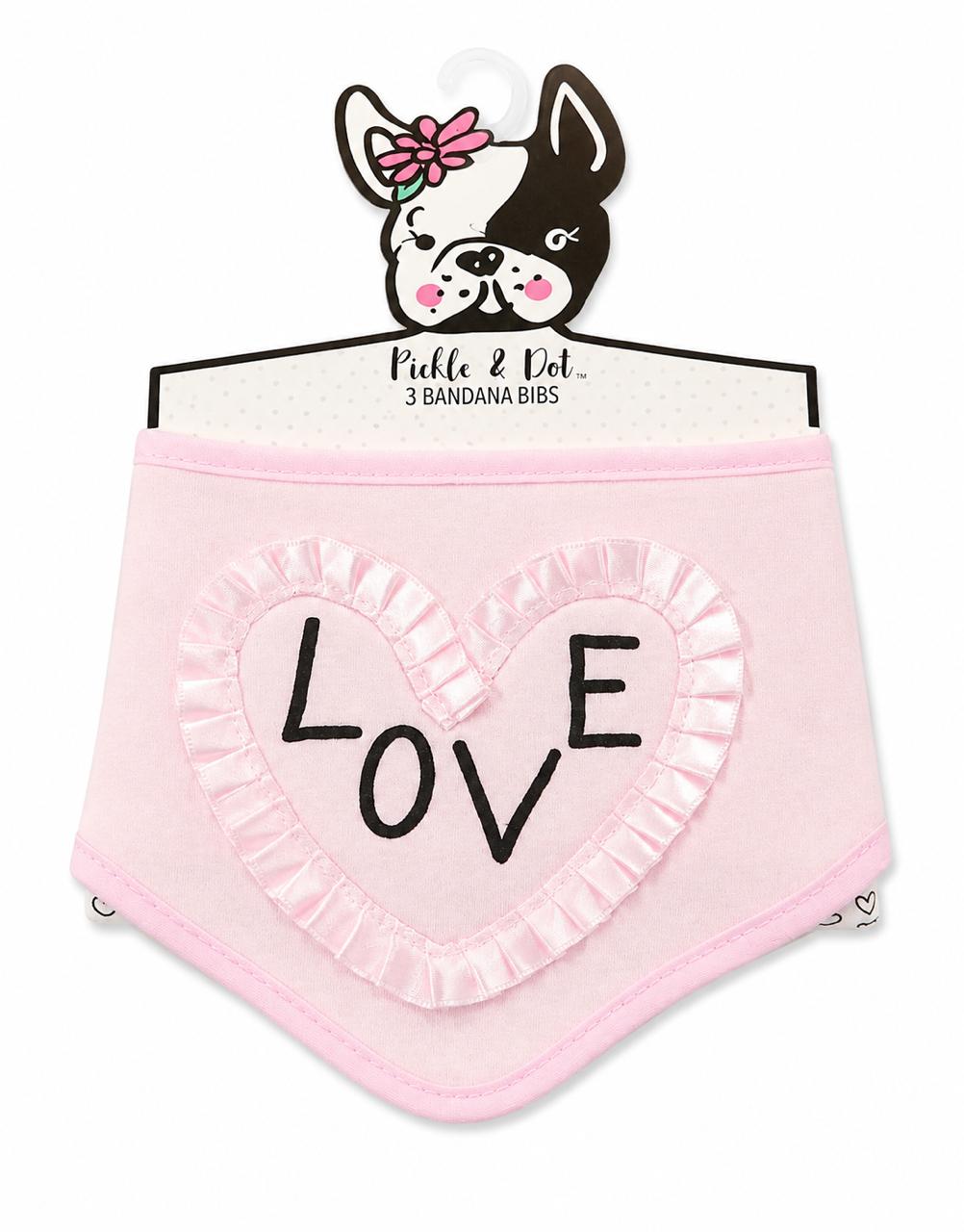Set de 3 bandanas love  Pickle and Dot