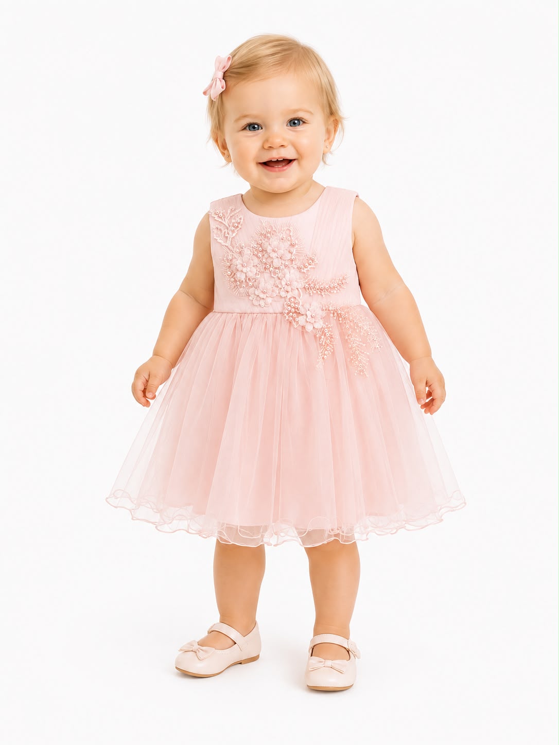 Vestido de fiesta rosado para bebé Choozie