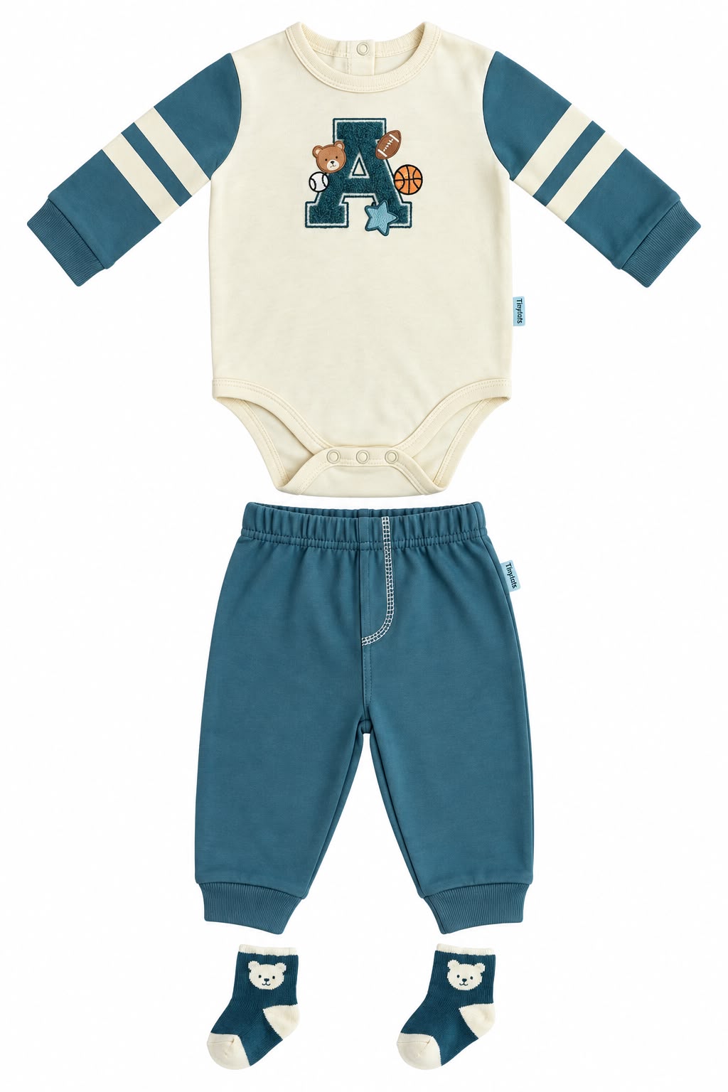 SET CONJUNTO BEBÉ TINY TOTS