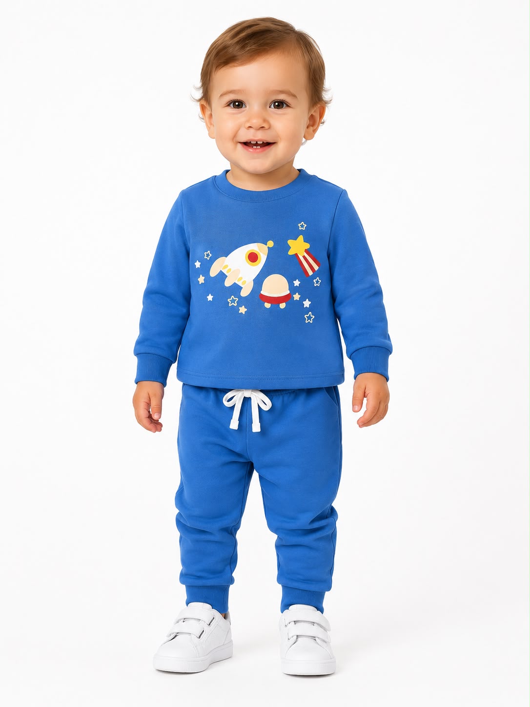 Pijama celeste cohetes 2 piezas Everfit