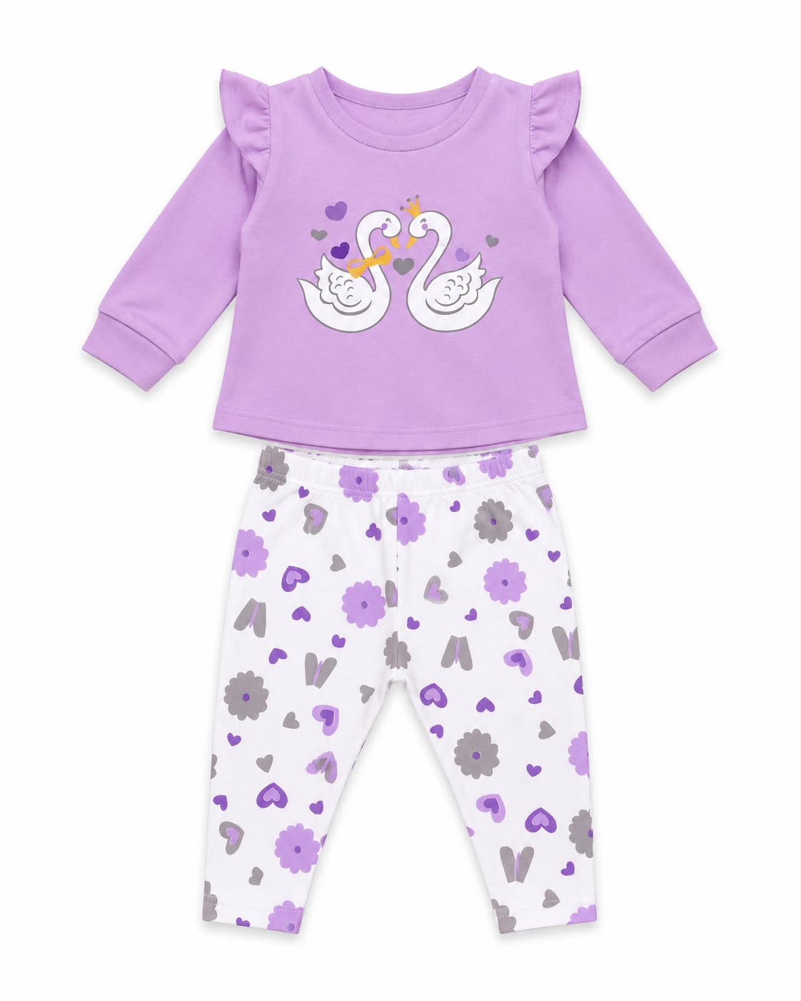 Pijama de 2 piezas cisnes Everfit