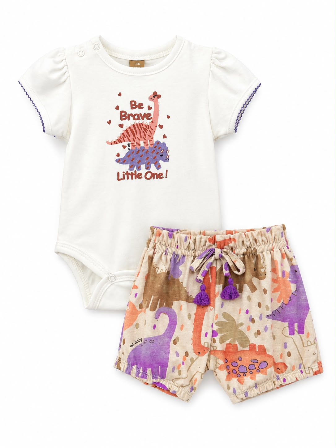 Conjunto con short valiente para bebé Up baby