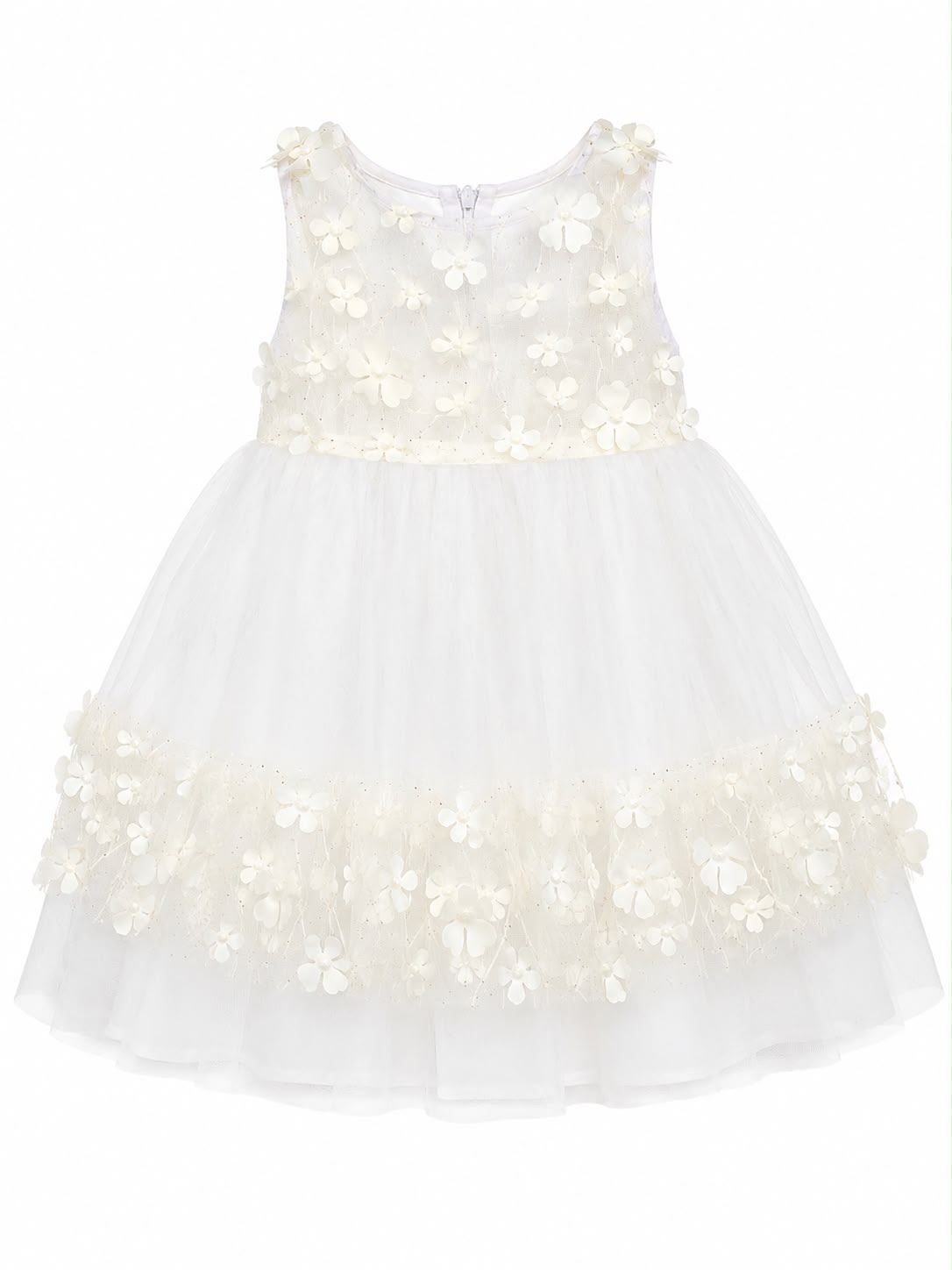 Vestido de fiesta blanco para niña Tinytots