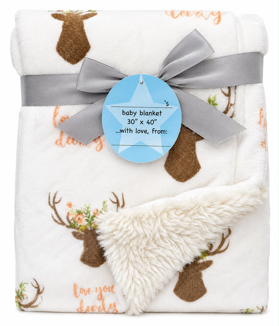 Cobija reno flores mink sherpa