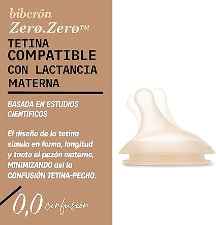 Set de 2 tetinas zero zero Suavinex +3