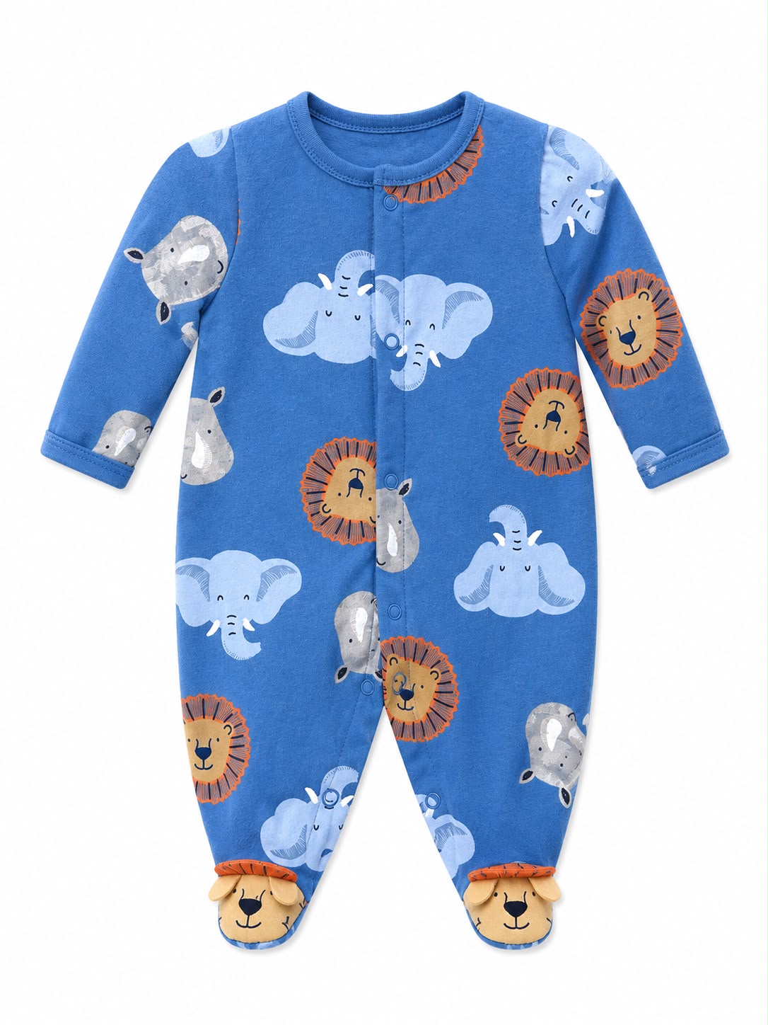Pijama entera azul Safari Kids land