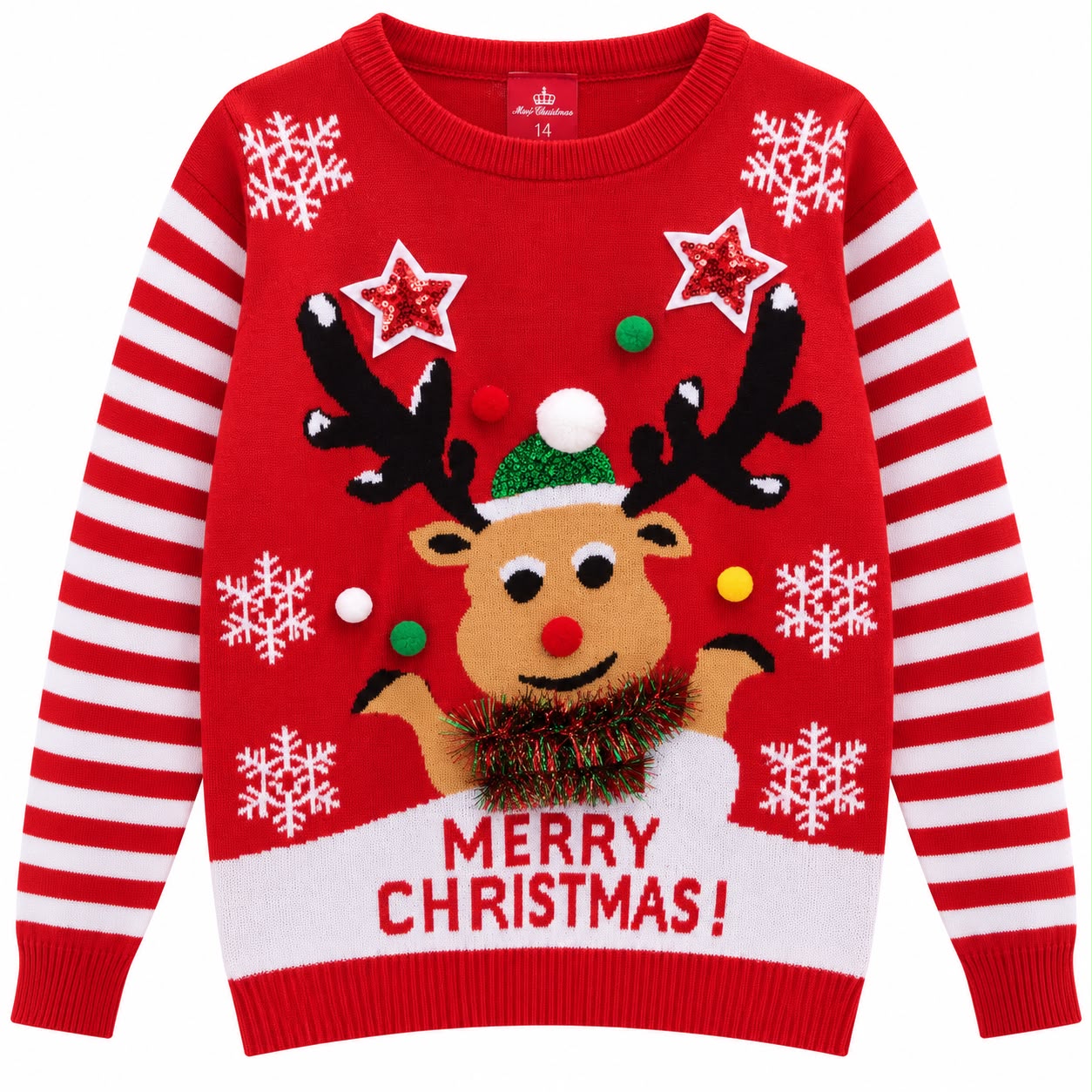 Sweater rayas reno Miró Christmas12-14