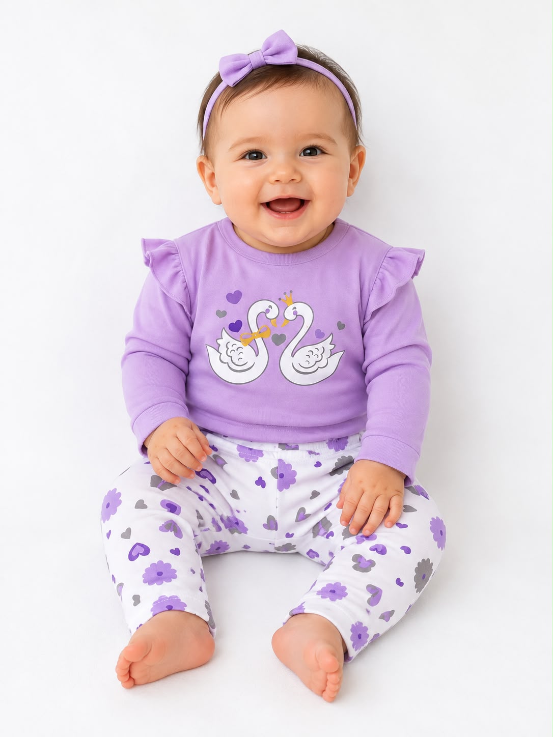 Pijama de 2 piezas cisnes Everfit
