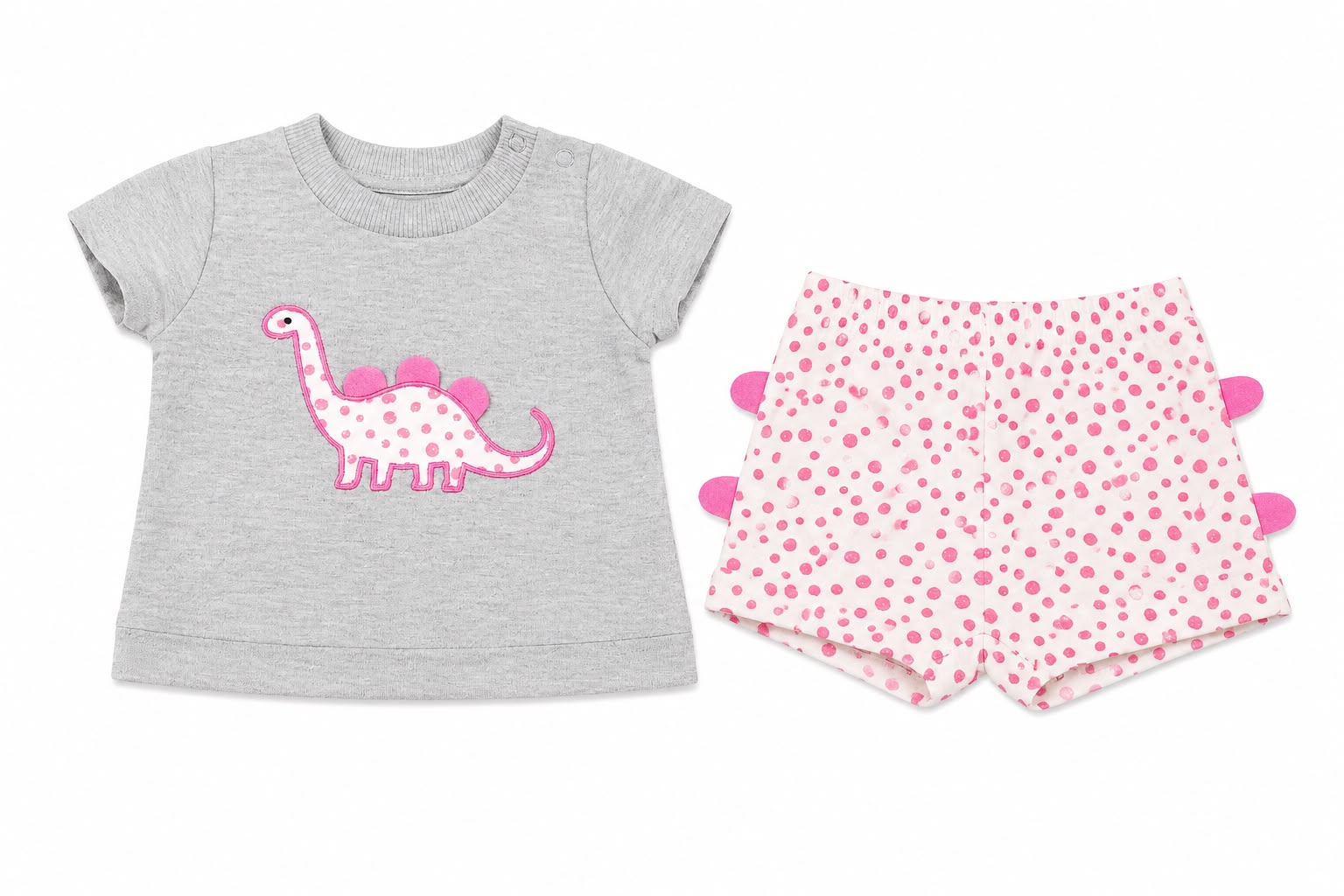 Conjunto dinos rosado Kids land