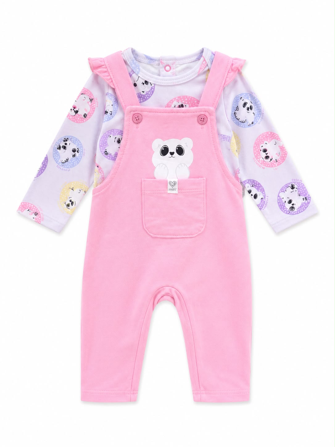 Set de overol oso polar Fakini