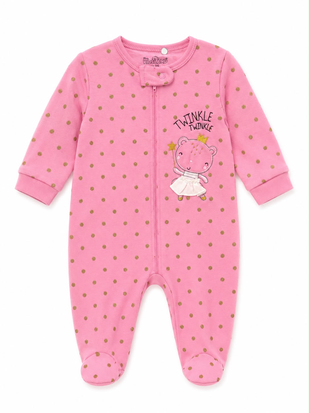 Pijama entera puntos dorados kids land