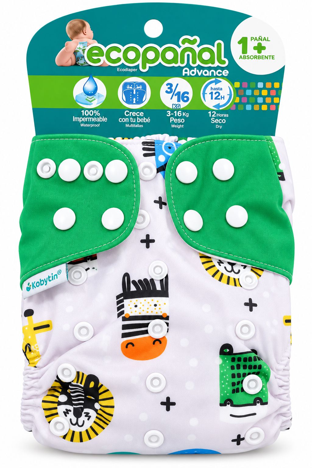 Ecopañal advance animalitos salvajes Kobytin
