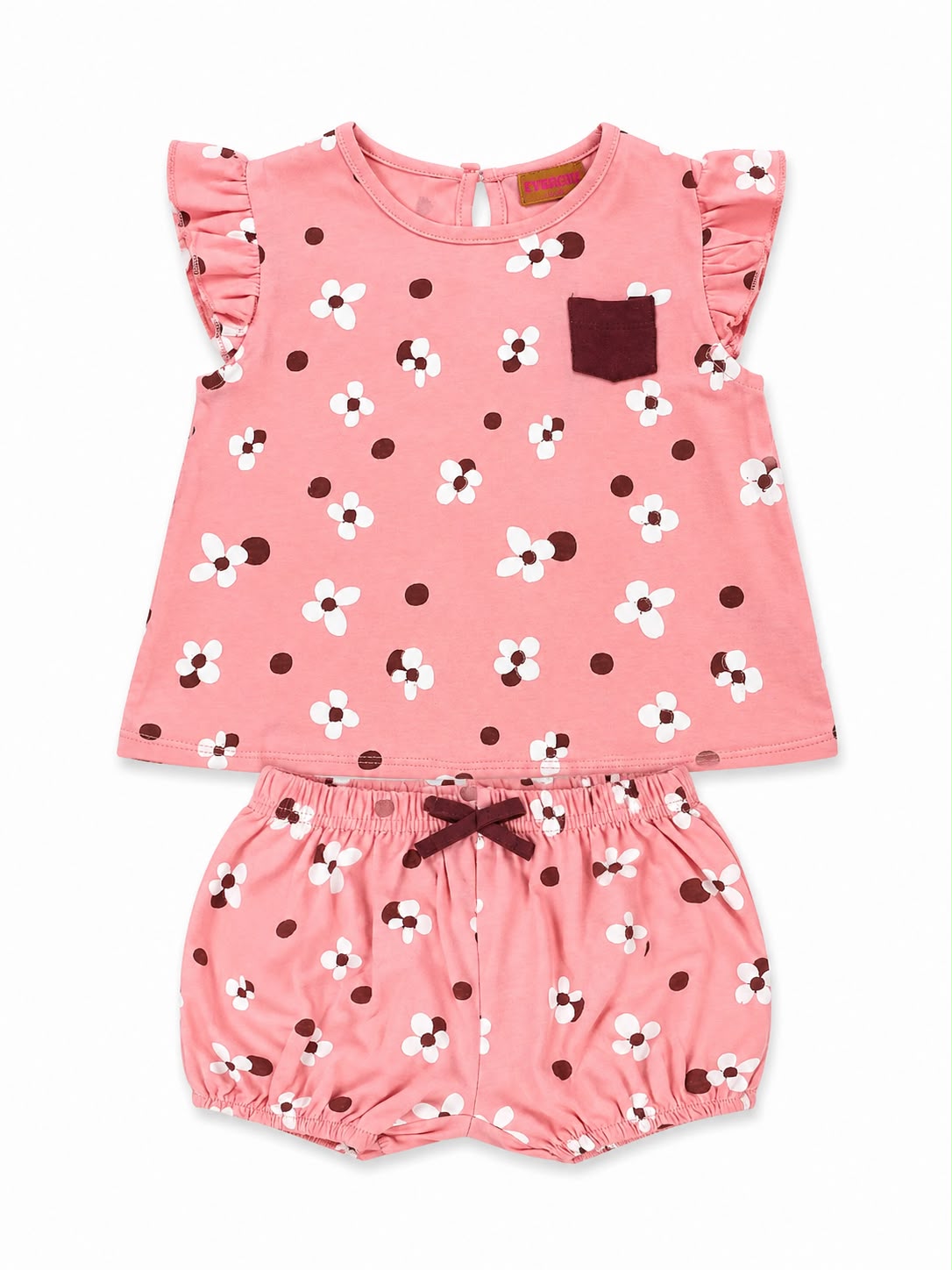 Conjunto rosado de flores Everfit