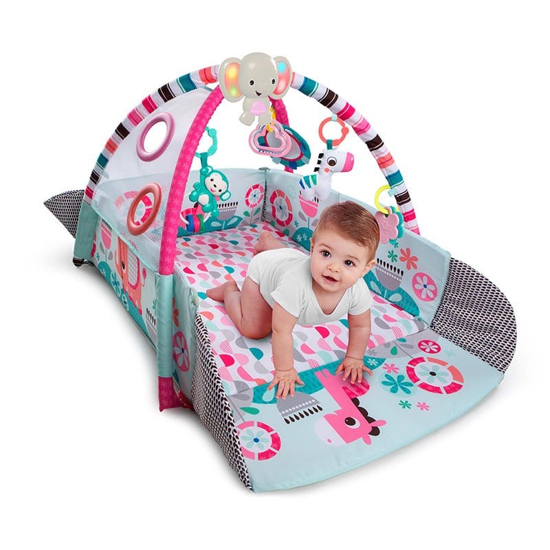 Tapete Gimnasio Bebe Bright Starts Activity 5 En 1 Pelotas Rosa