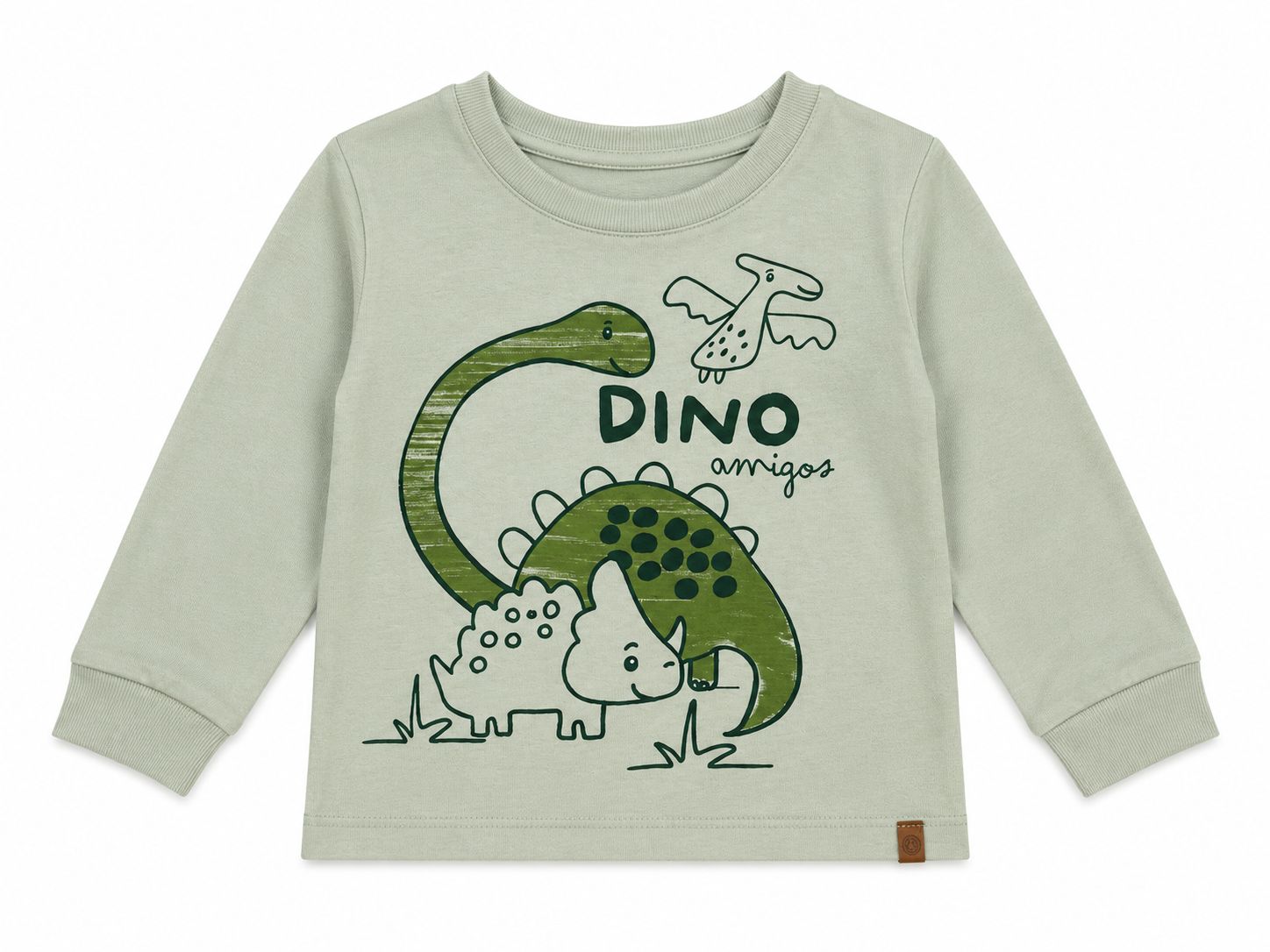 Camisa manga larga verde  dino amigos  Alenice