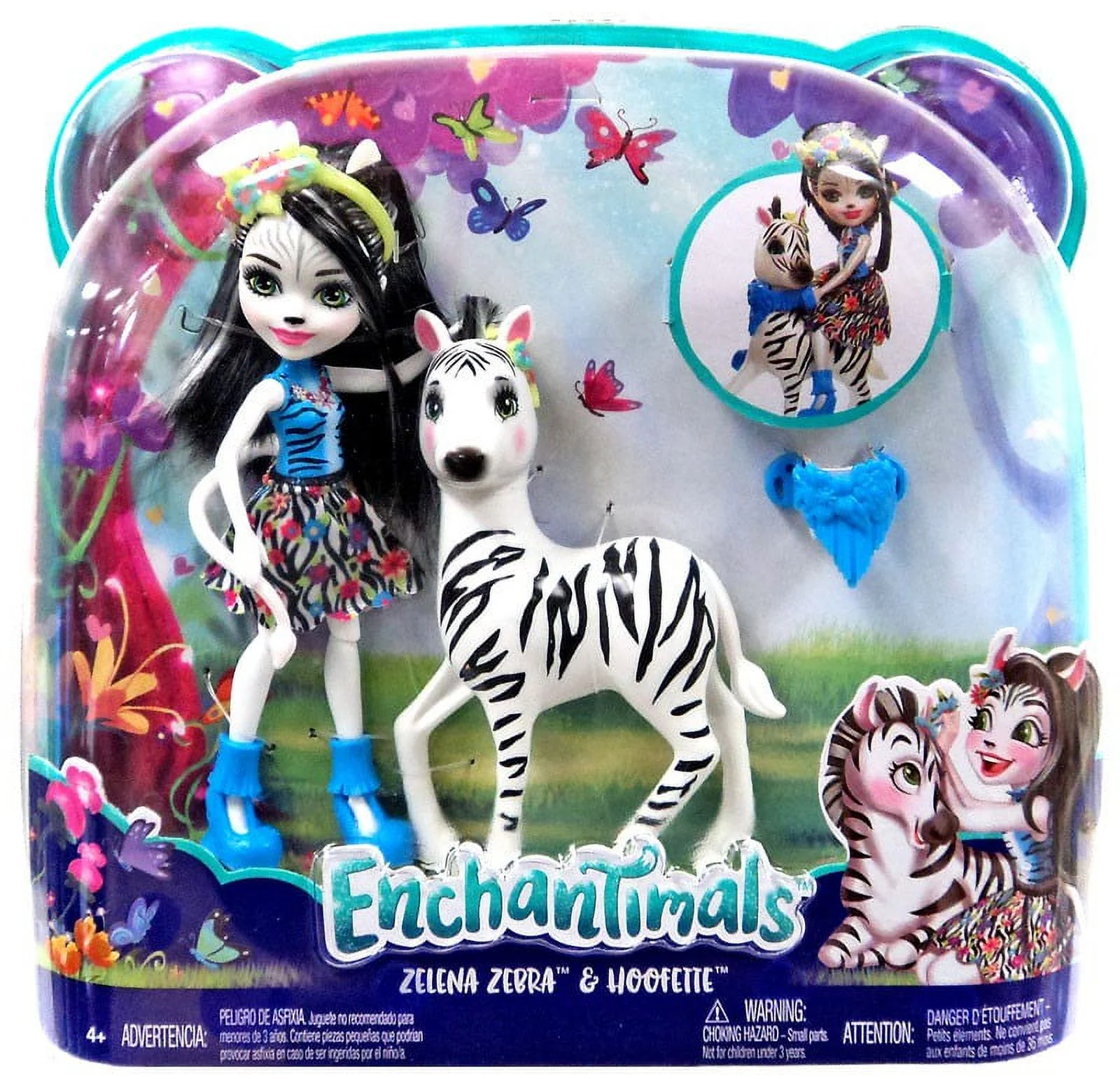 Enchantimals Zelena Zebra  y hoofette( Mattel)