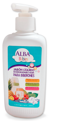 Jabón Liquido Biodegradable Alba para Biberones 400ml