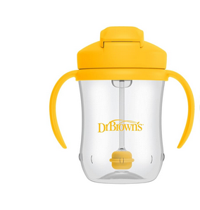 Mi primer vaso con pajilla de Dr browns milestones (9 onzas/270 ml) amarillo