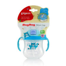 Beberito Mag Mag con pajilla Pegeon  200 ml/7 oz