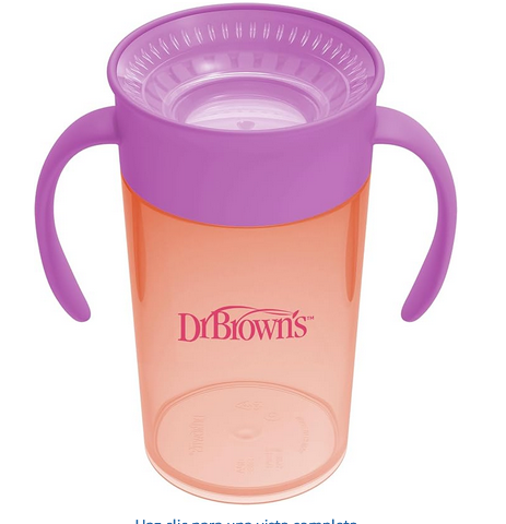 Vaso de Transición Milestones 360  sin Boquilla Dr Browns 10oz/300ml