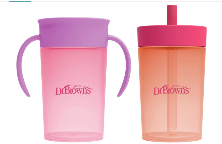 Vaso de Transición Milestones 360  sin Boquilla Dr Browns 10oz/300ml