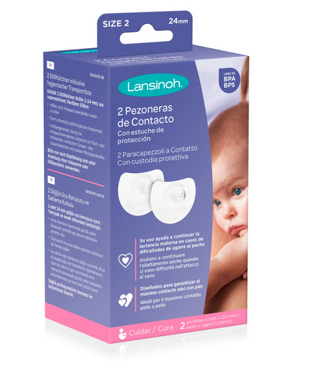 Protectores de Pezones con Estuche  Lansinoh 24 mm