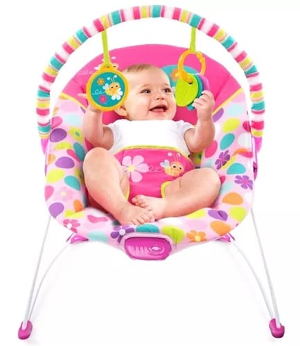 Silla vibradora  bright  star pretty pink safari