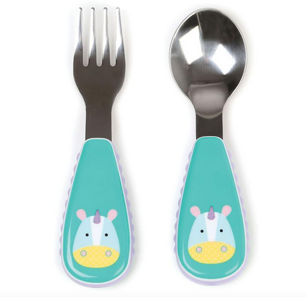 Set de tenedor y cuchara Unicornio Skip Hop