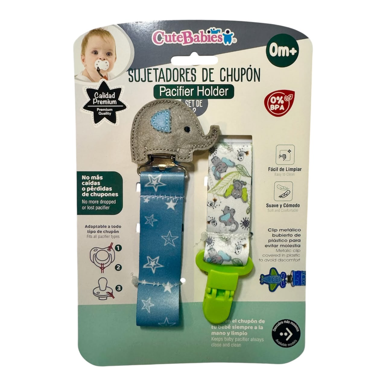 Set sujetador  Chupeta Cute babies