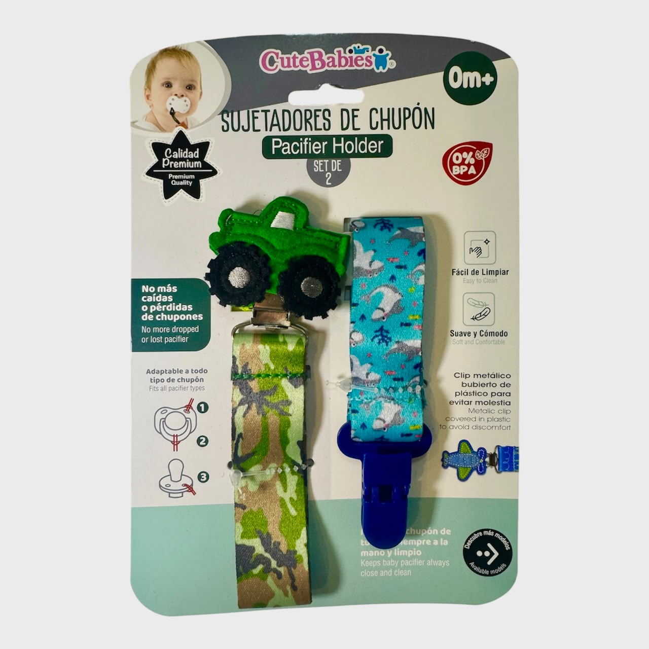 Set sujetador  Chupeta Cute babies
