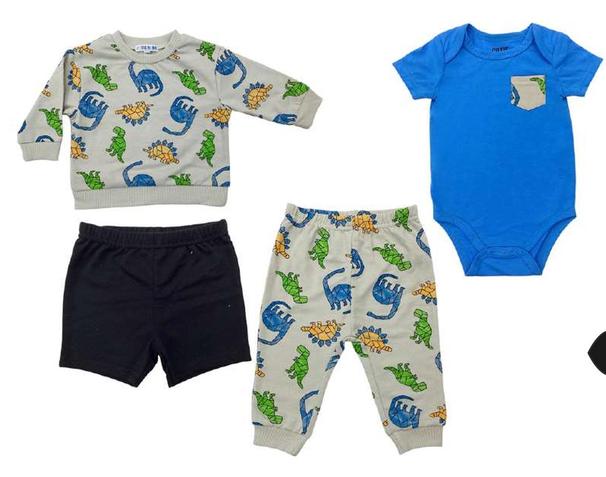 Conjunto bebé 4 piezas Cutie Babies