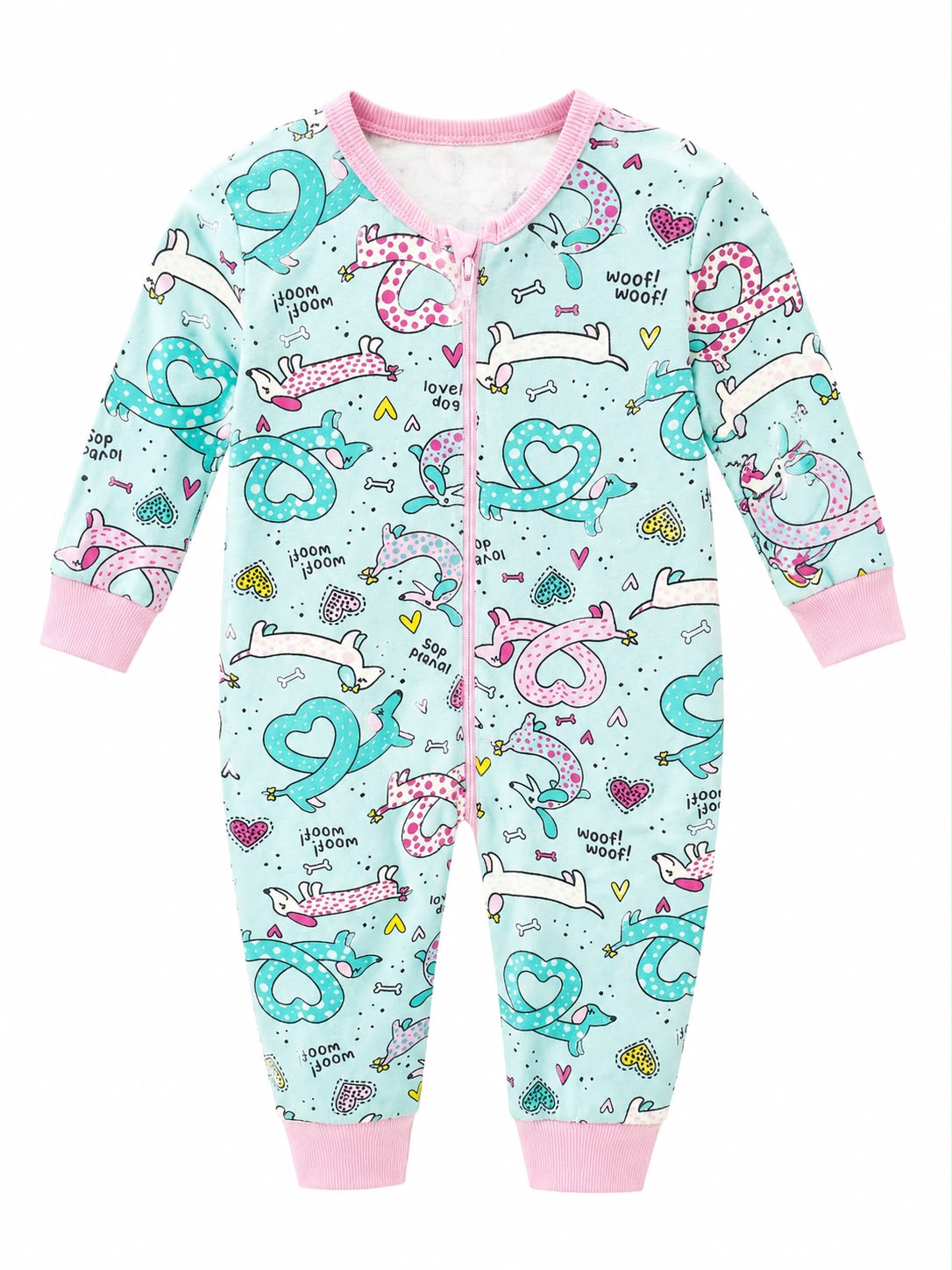 Pijama celeste de perritos brandili