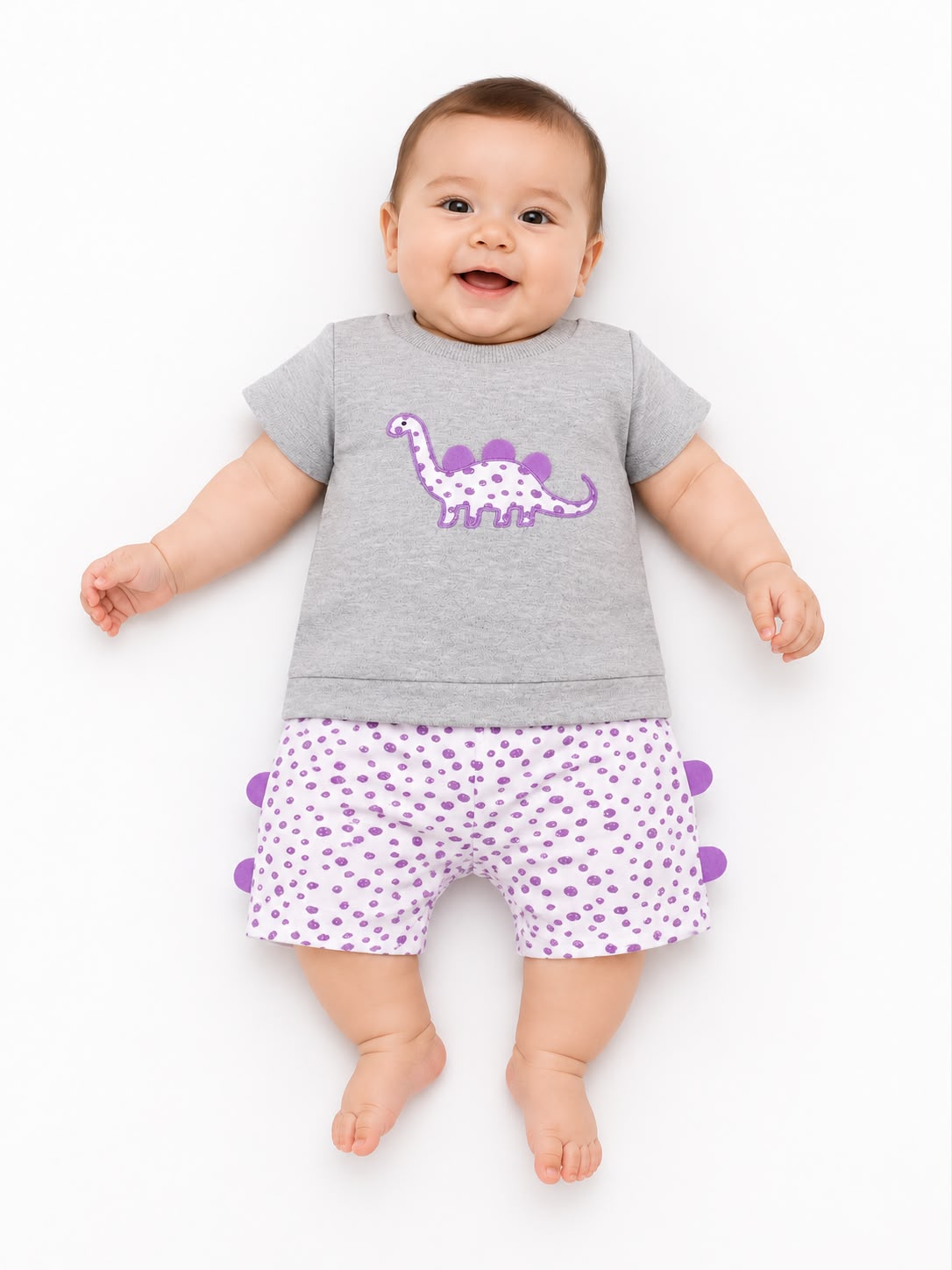 Conjunto dinos morado Kids land