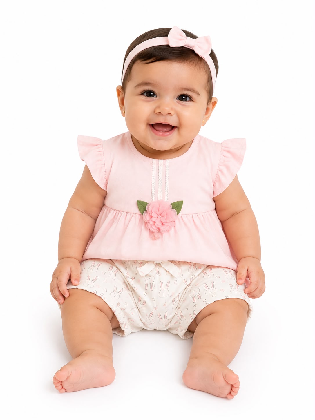 Conjunto con short para bebé Bon blues