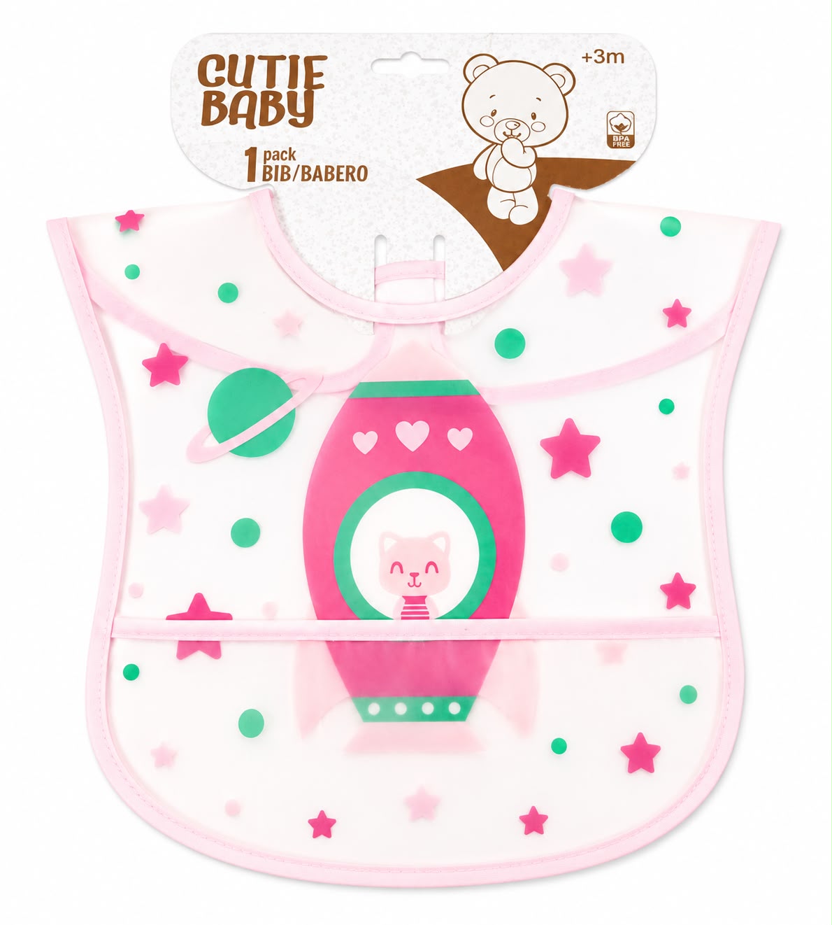 Babero de Cohete Cutie Baby