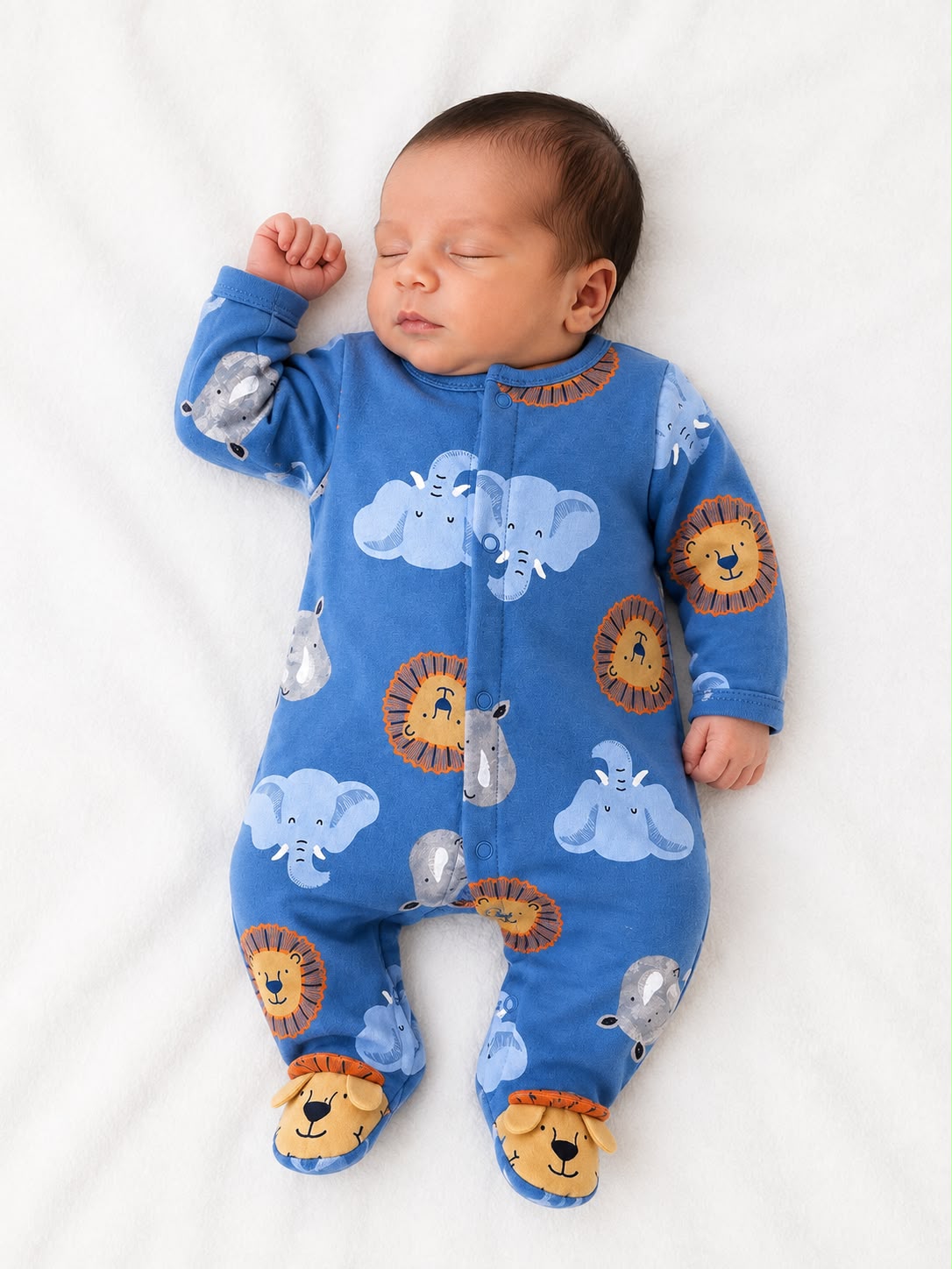 Pijama entera azul Safari Kids land