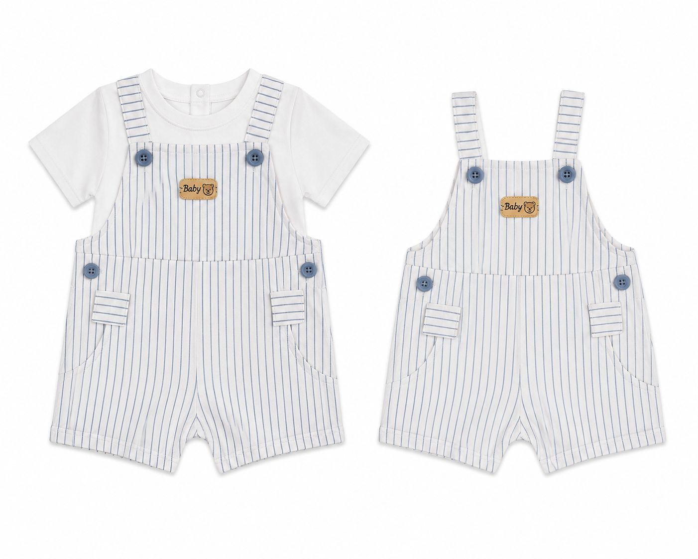 Set de 2 piezas con overol  Cutie Baby